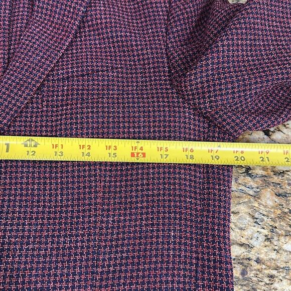 Vintage By Vitale Barberis Canonico Saks Fifth Avenue Men's Burgundy Blazer 38 R - Picture 11 of 11